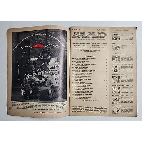1962 MAD Magazine June No. 71 M647 - Picture 2 of 6